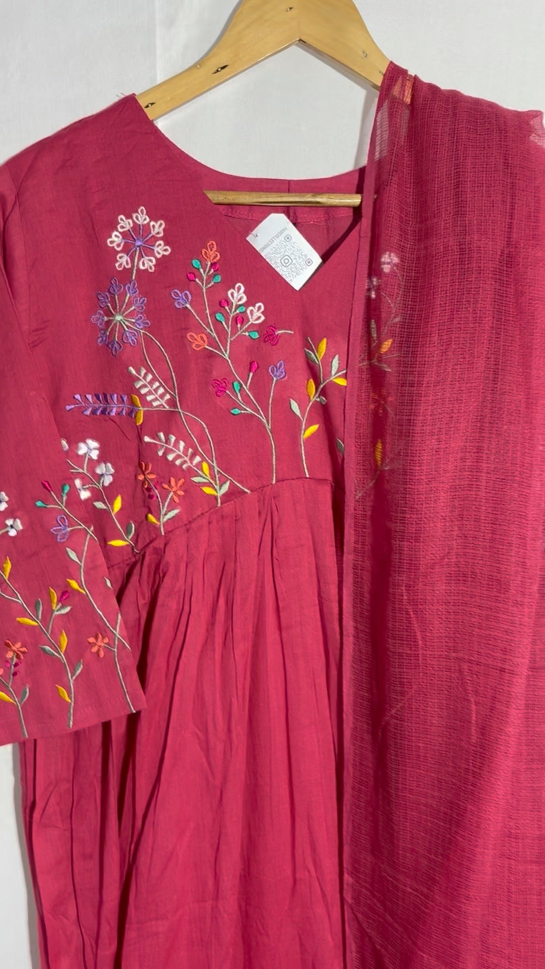Festive Wear Pink Kurta Set – Exclusive Mul Cotton Fabric