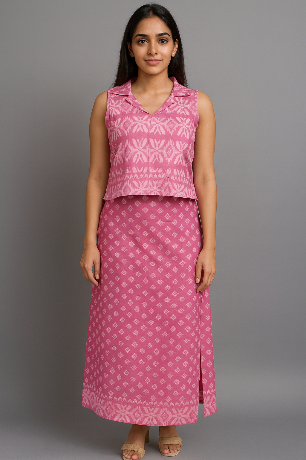 Festive Wear Pink Co-Ord Set