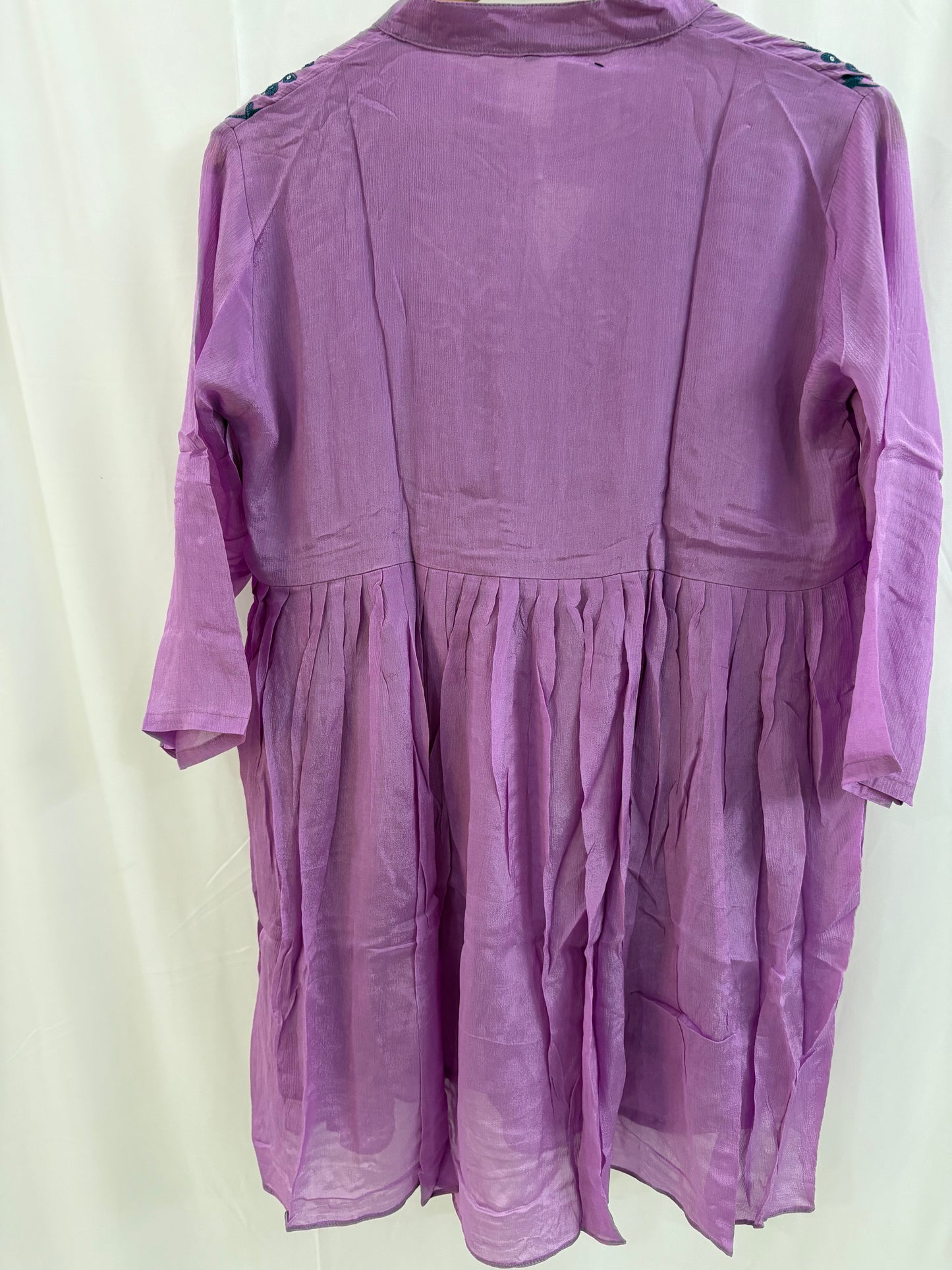 Festive Wear Lavender Co-Ord Set – Exclusive Chinnon Fabric | HabCollections