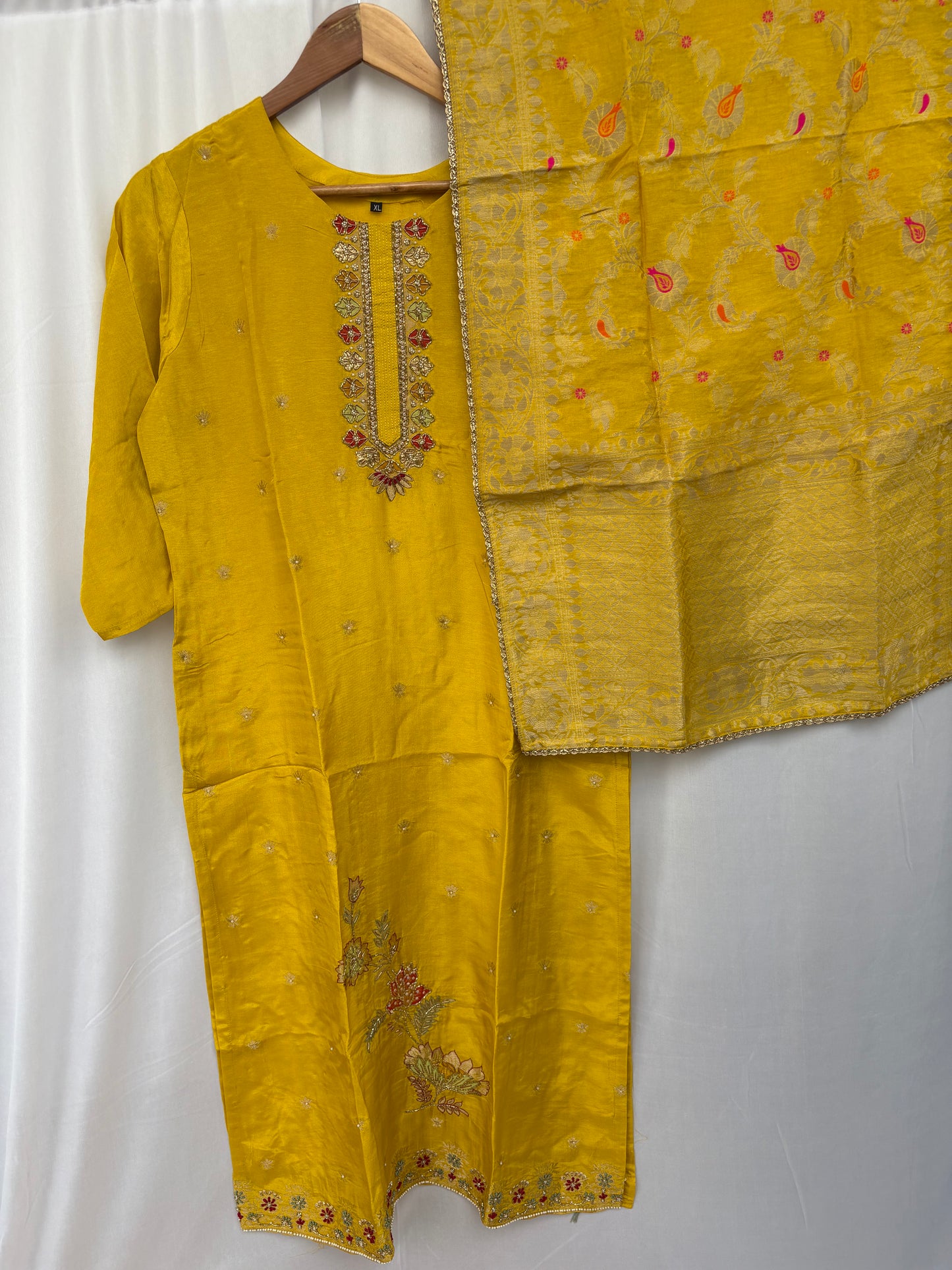 Festive Wear Yellow Kurta Set