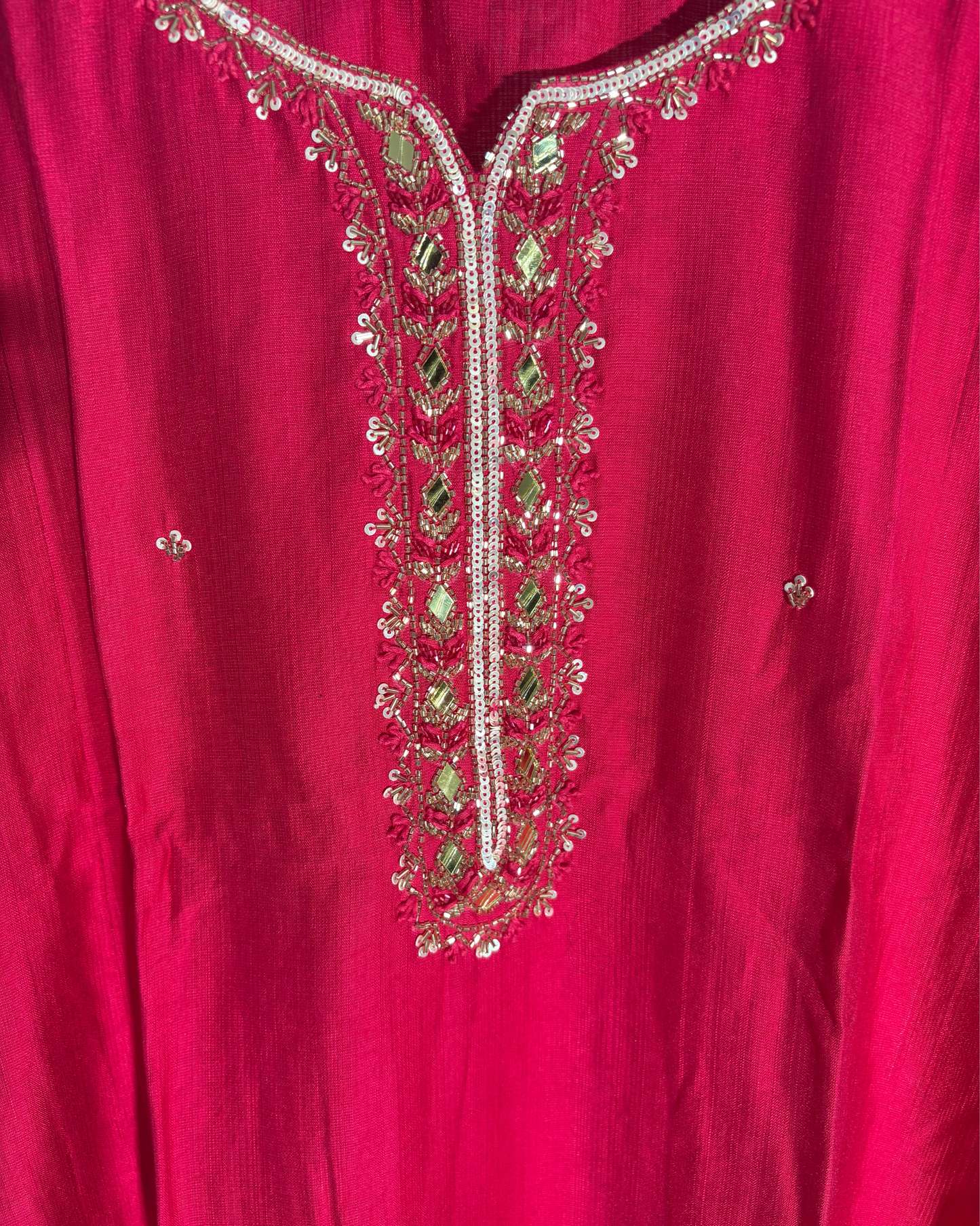 Festive Wear Pink A-Line Kurta Set – Exclusive Silk Fabric