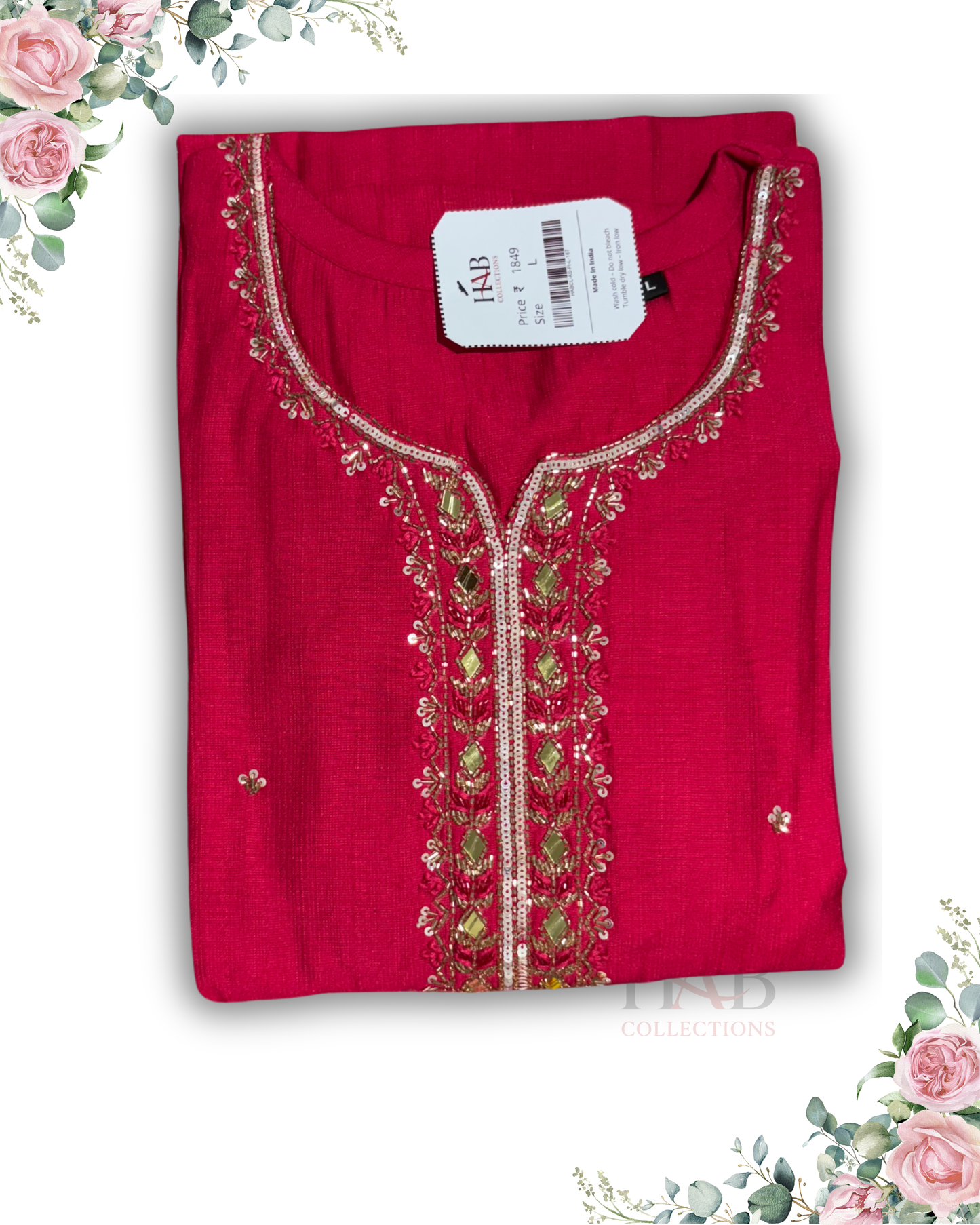 Festive Wear Pink A-Line Kurta Set – Exclusive Silk Fabric
