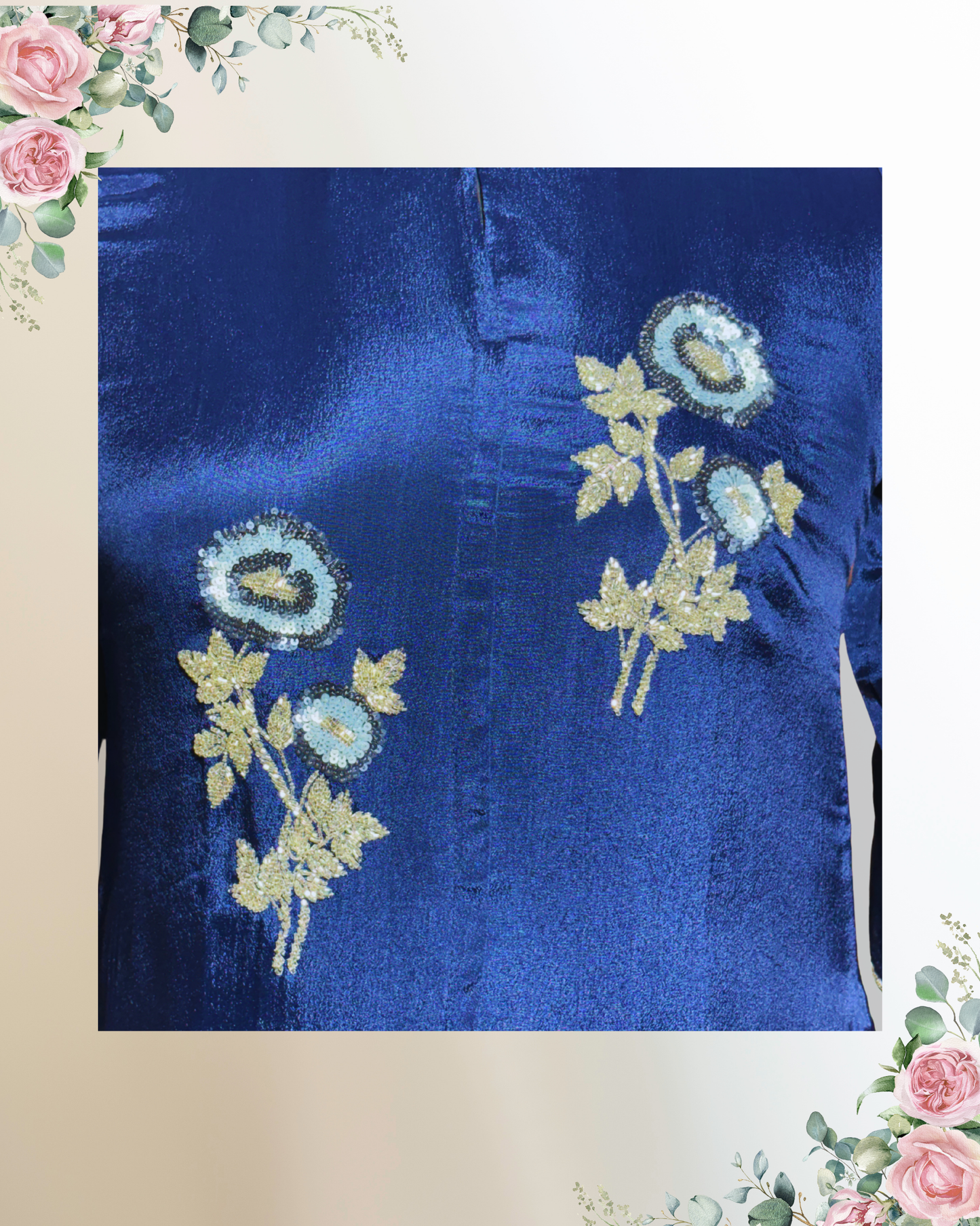 Festive Wear Blue Co-Ord Set - HAB Collections