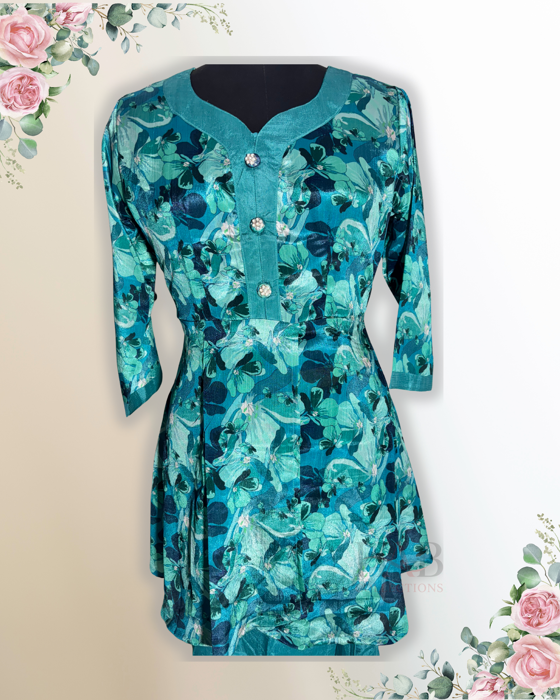 Festive Wear Green Co-Ord Set - HAB Collections