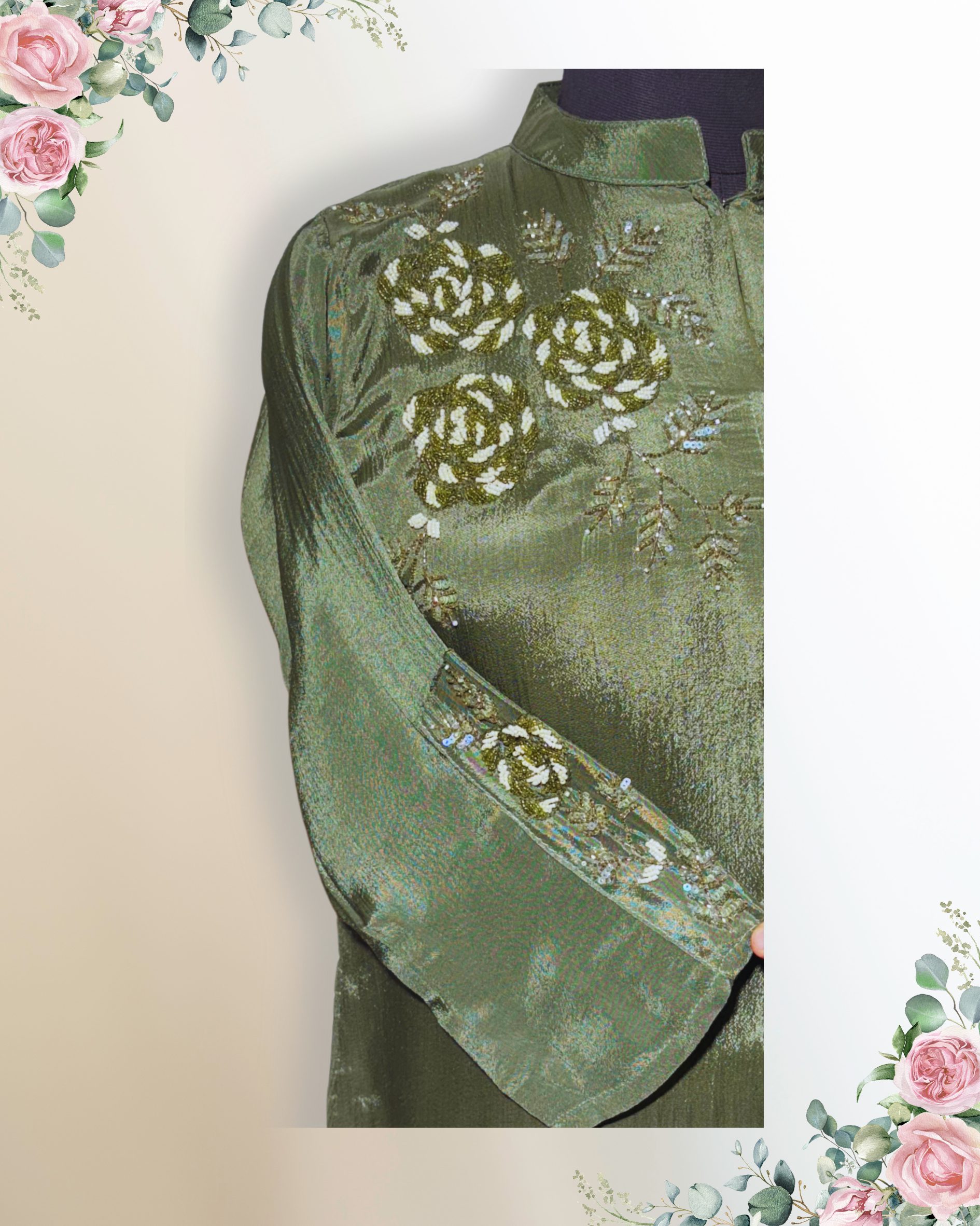 Festive Wear Green Co-Ord Set - HAB Collections