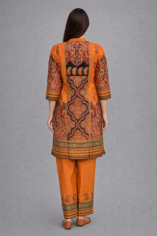 Daily Wear Orange Co-Ord set
