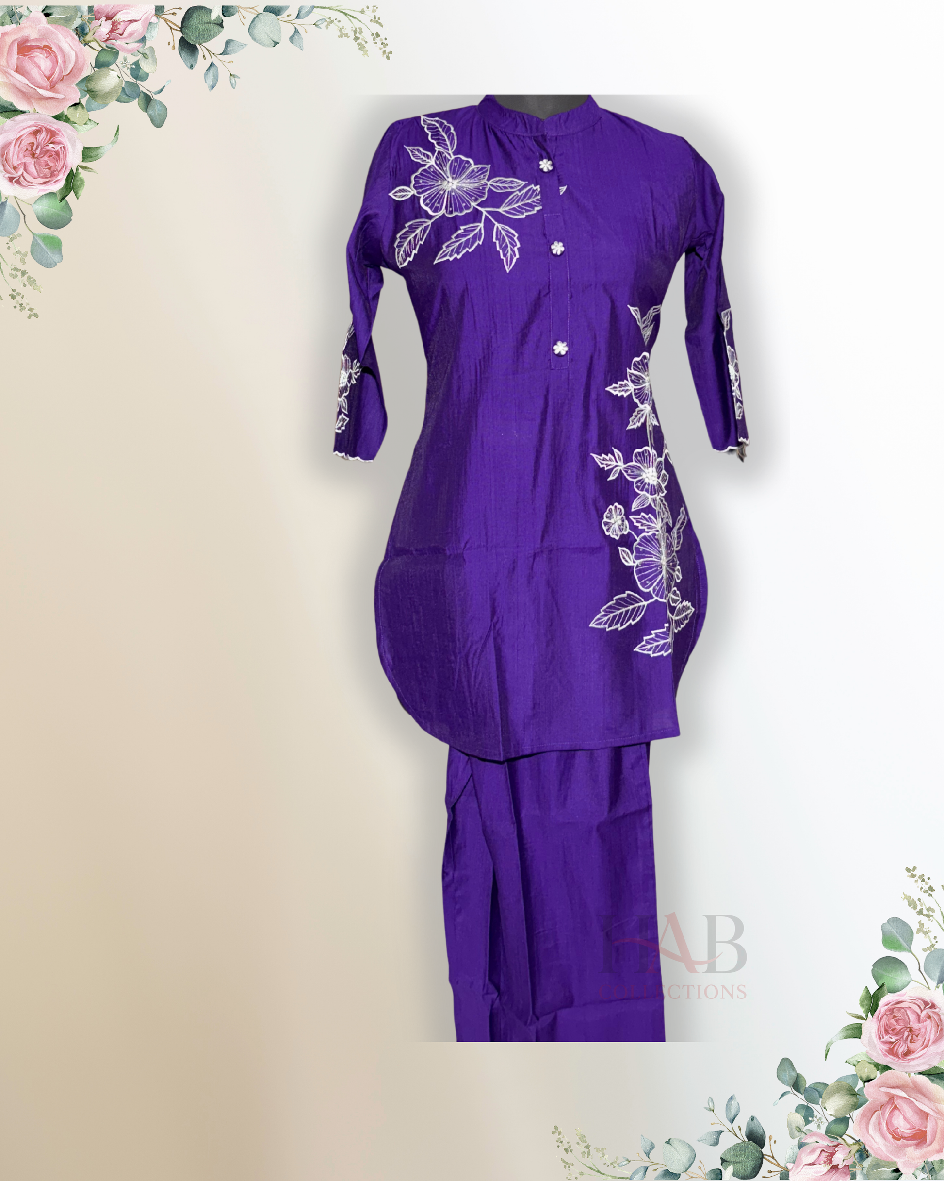 Festive Wear Purple Co-Ord Set - HAB Collections