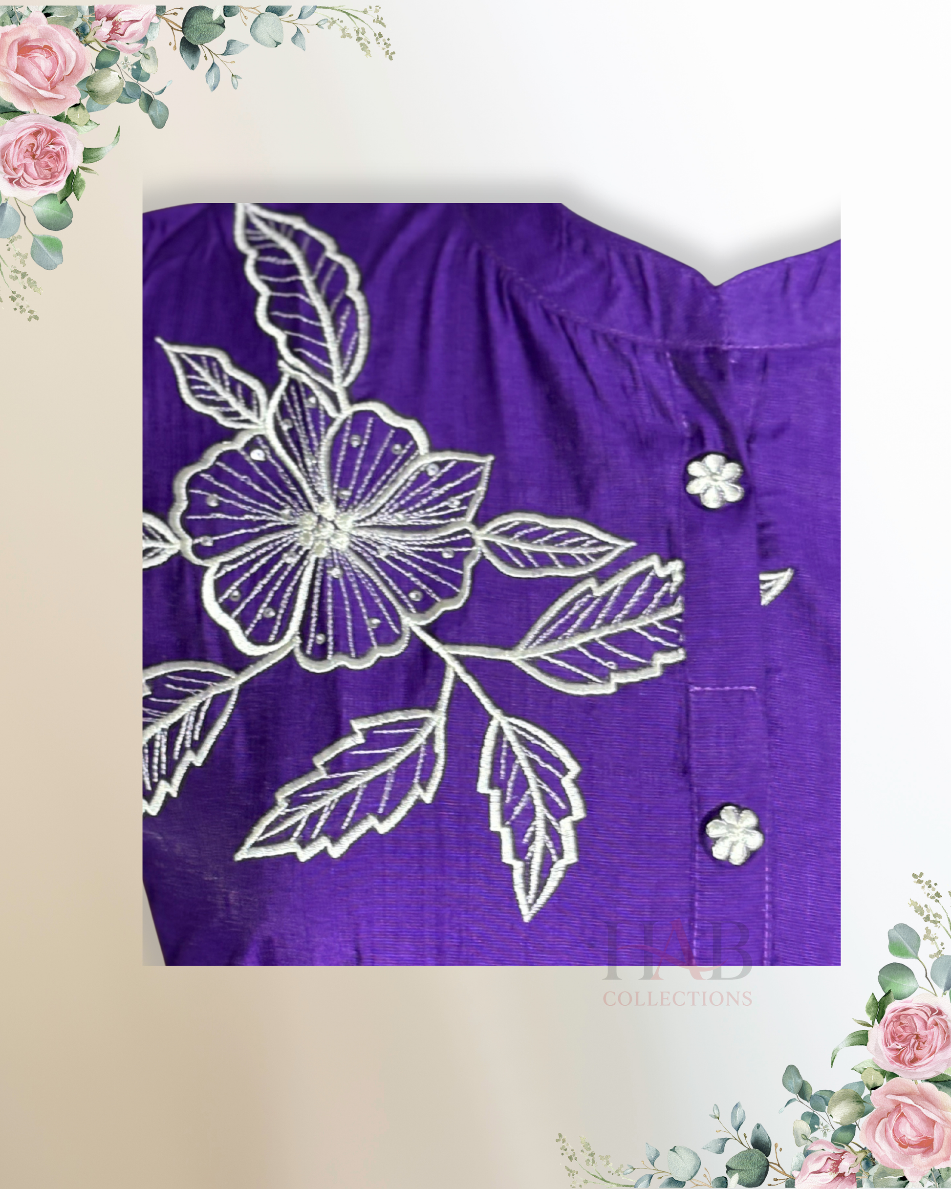 Festive Wear Purple Co-Ord Set - HAB Collections