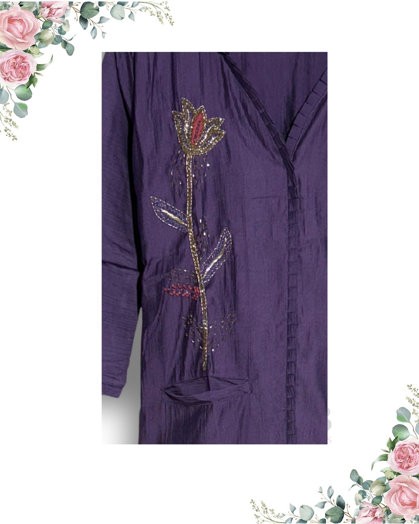 Daily Wear Purple Co-Ord Set – Rayon Fabric