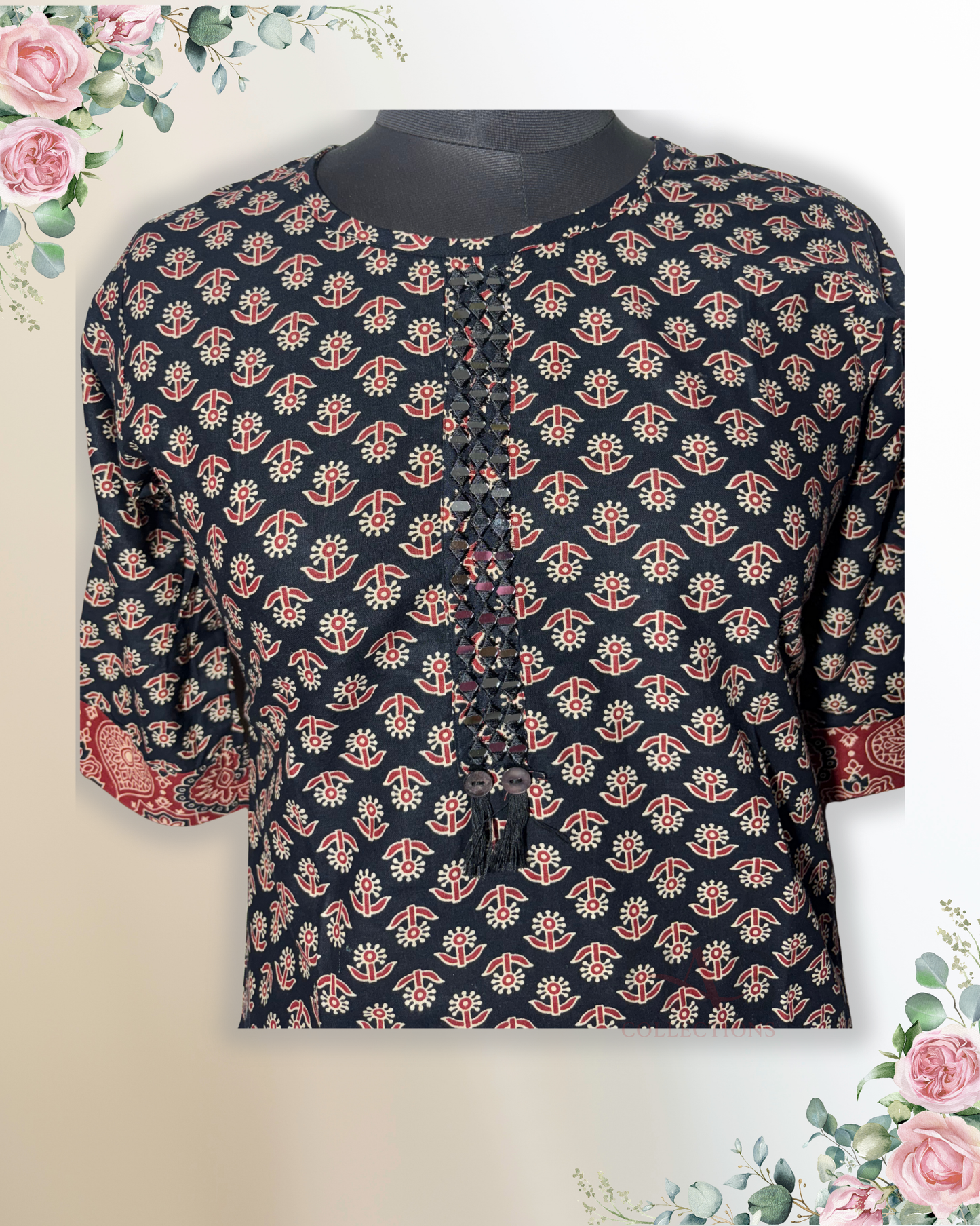 Daily Wear Black Kurti - HAB Collections