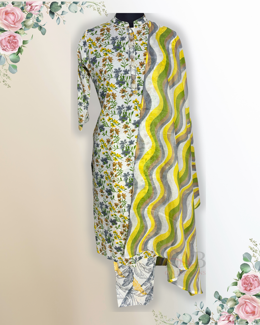 Daily Wear Beige Kurta Set - HAB Collections