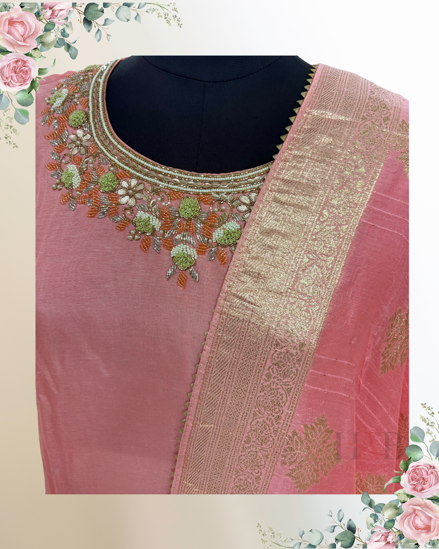Festive Wear Pink Straight Cut Kurta Set - HAB Collections