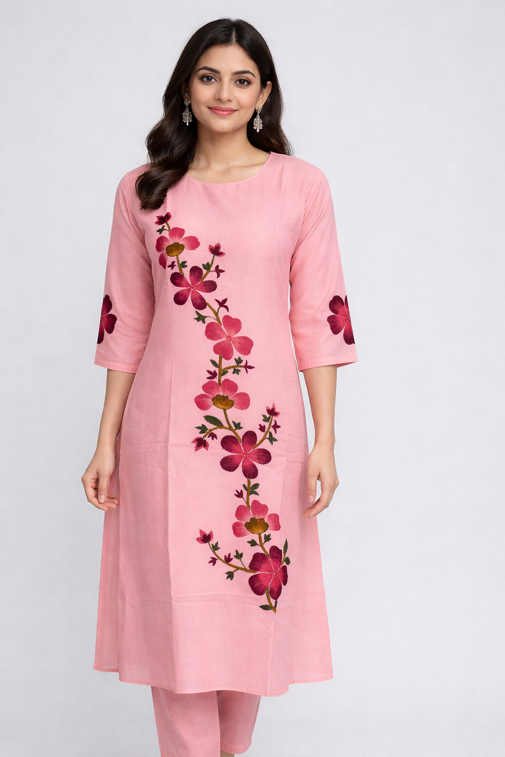 Daily Wear Pink Kurta Set