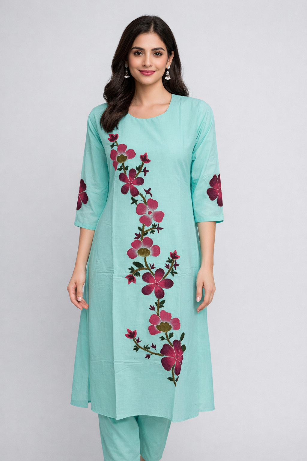 Daily Wear Sky Blue Kurta Set