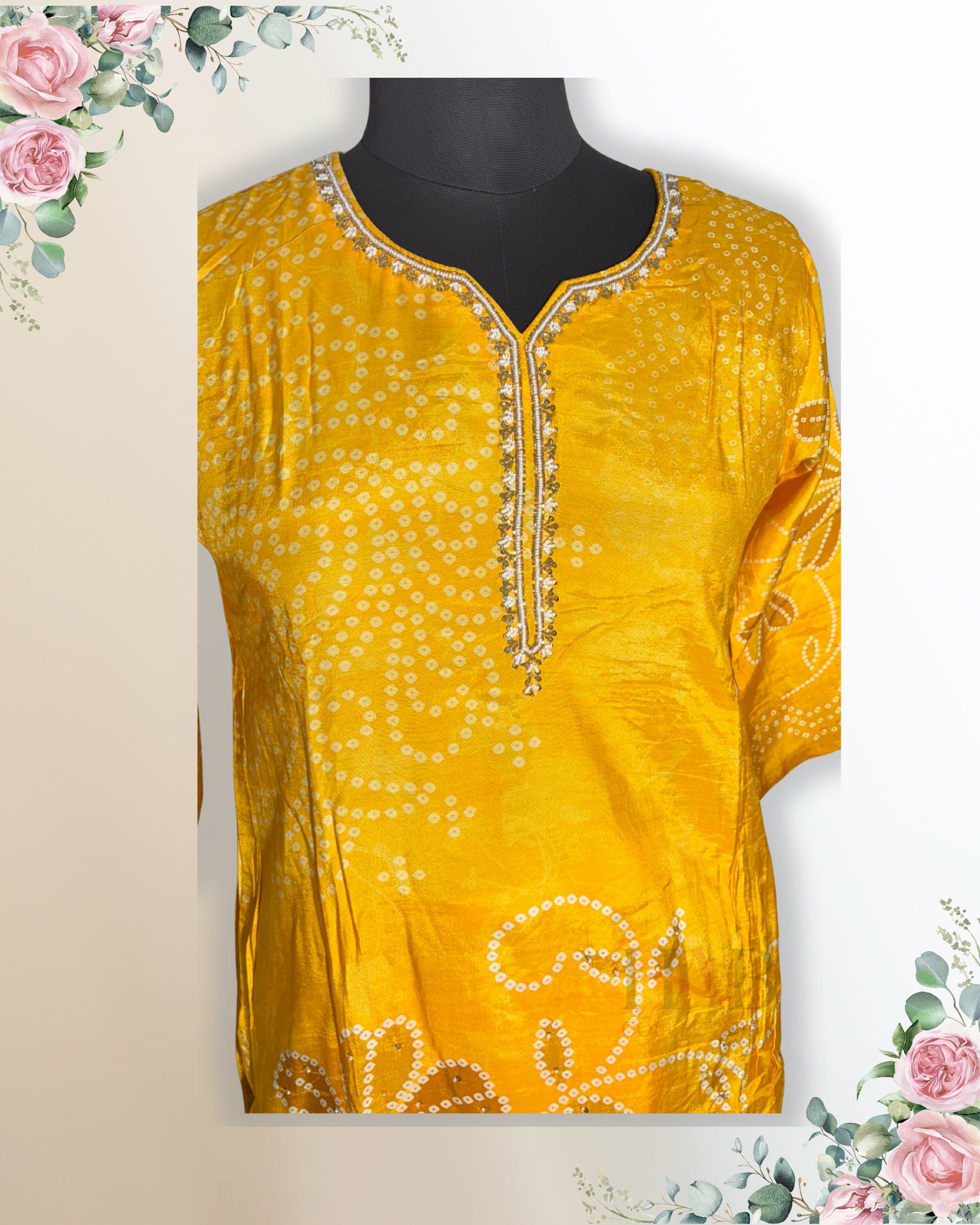 Daily Wear Yellow Straight Cut Kurta Set - HAB Collections