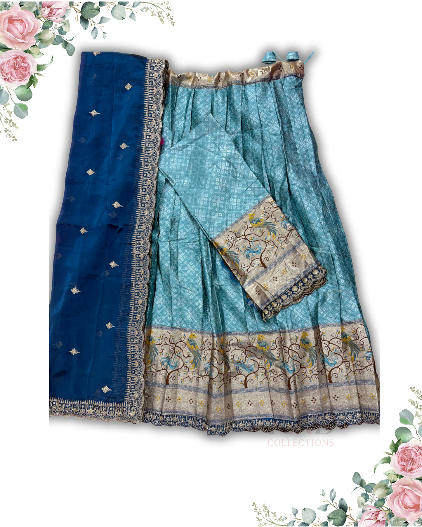 Festive Wear Blue Lehanga