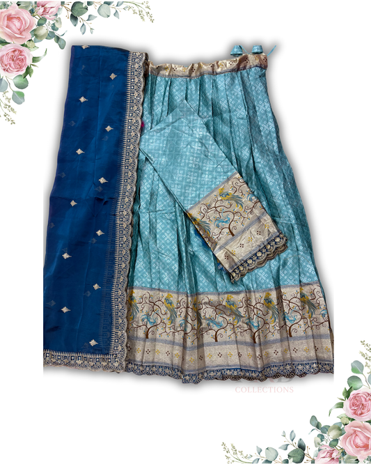 Festive Wear Blue Lehanga