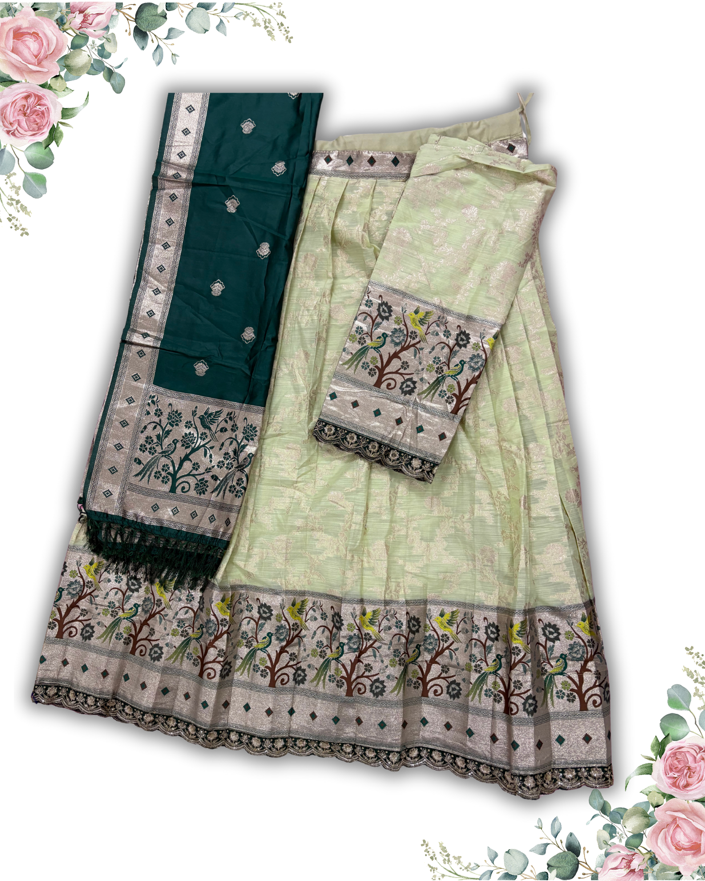 Festive Wear Green Lehanga