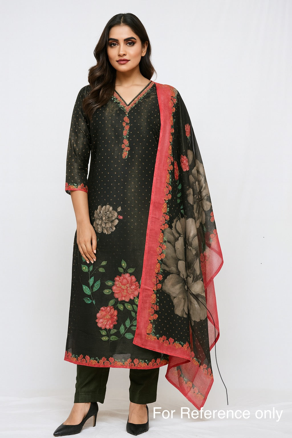 Festive Wear Bottle Green Kurta Set