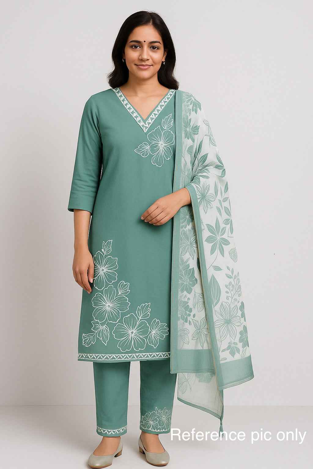 Festive Wear Green Kurta Set