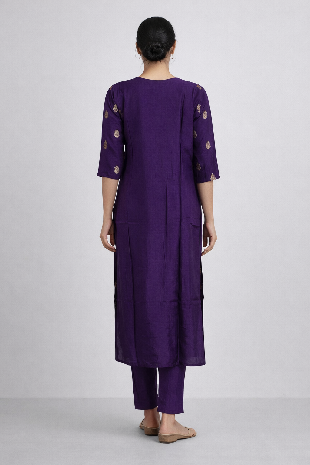 Festive Wear Purple Kurta Set