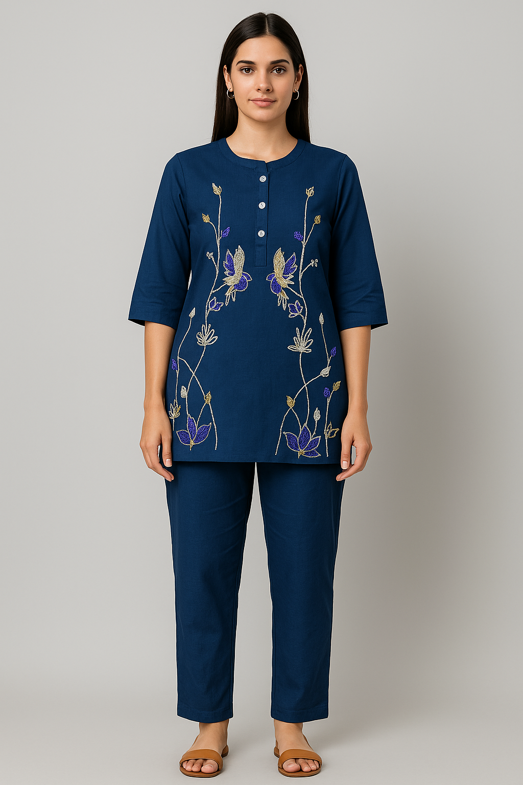 Festive Wear Blue Co-Ord Set