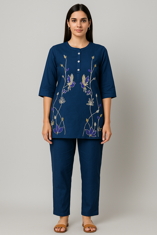 Festive Wear Blue Co-Ord Set