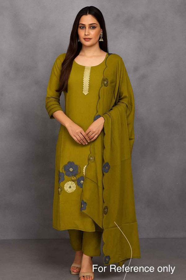 Green Silk Kurta Set - HAB Collections