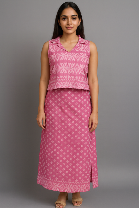 Festive Wear Pink Co-Ord Set