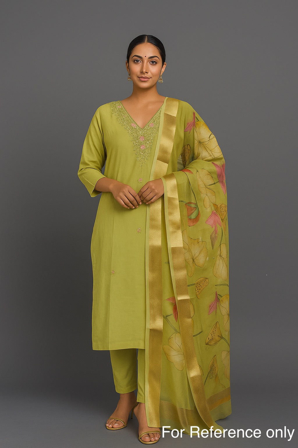 Festive Wear Green Kurta Set