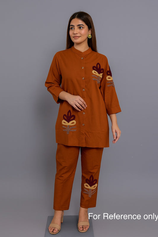 Festive Wear Rust Co-Ord set