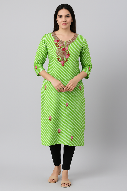 Daily Wear Green Kurti