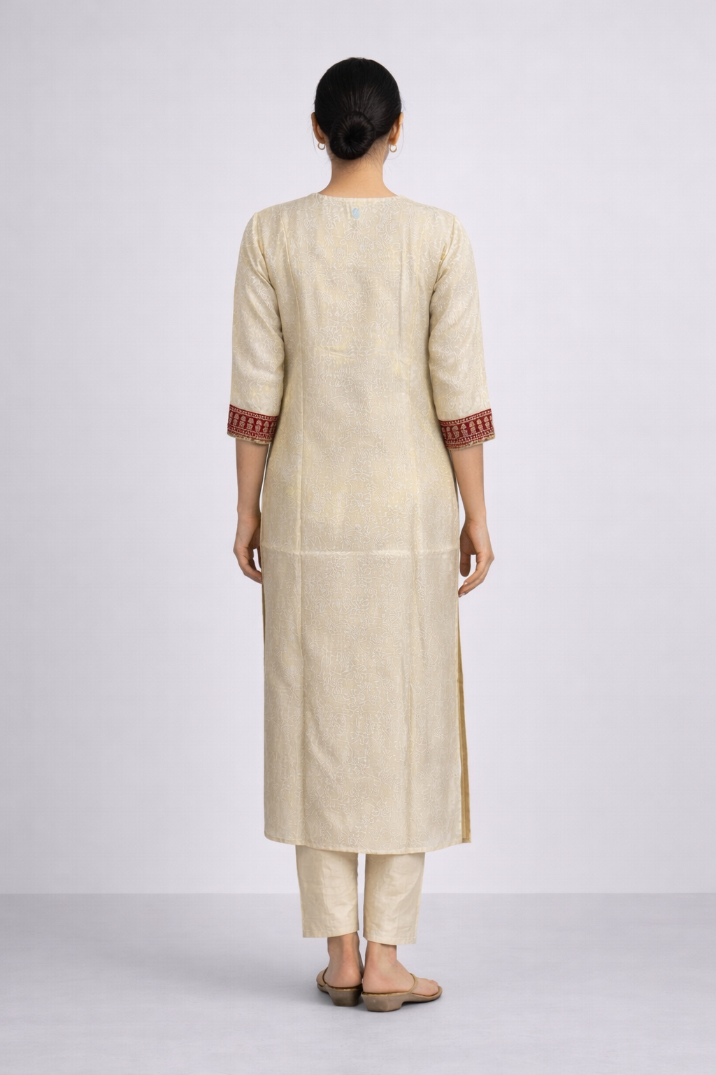 Festive Wear Beige Kurta Set
