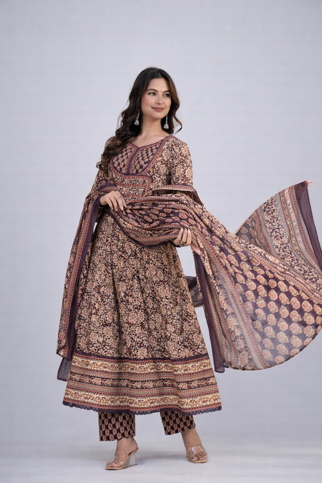 Daily Wear Violet Kurta Set