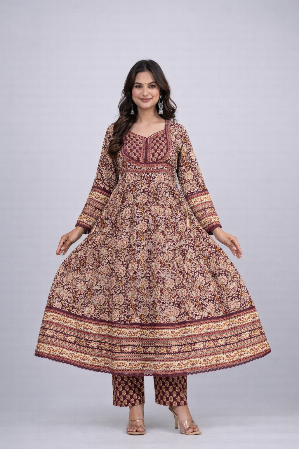 Daily Wear Violet Kurta Set