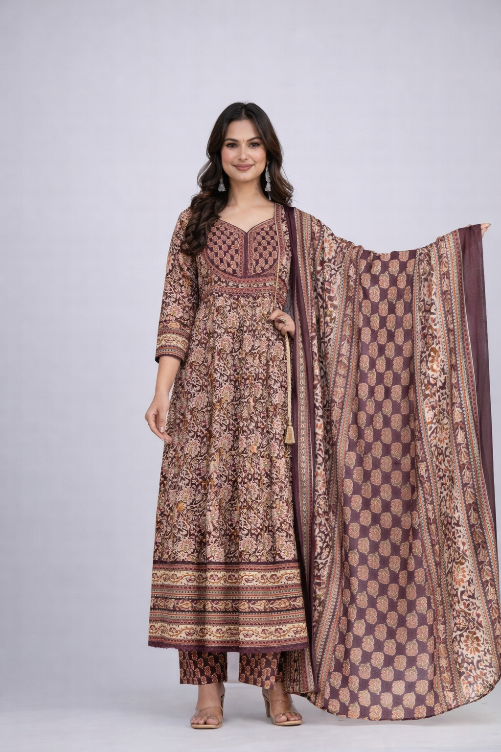 Daily Wear Violet Kurta Set