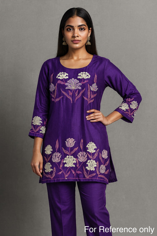 Festive Wear Purple Co-Ord Set