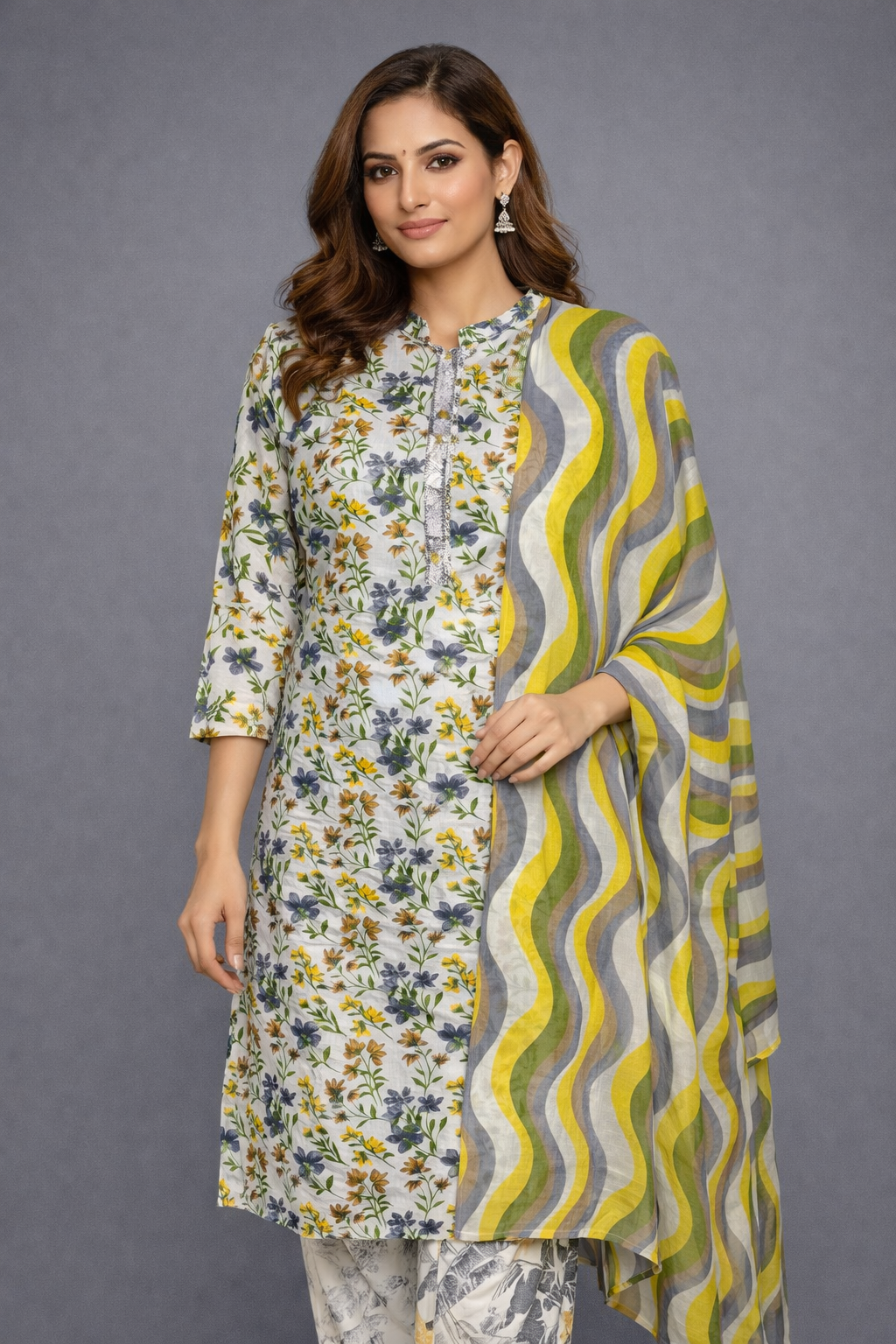 Daily Wear Beige Kurta Set