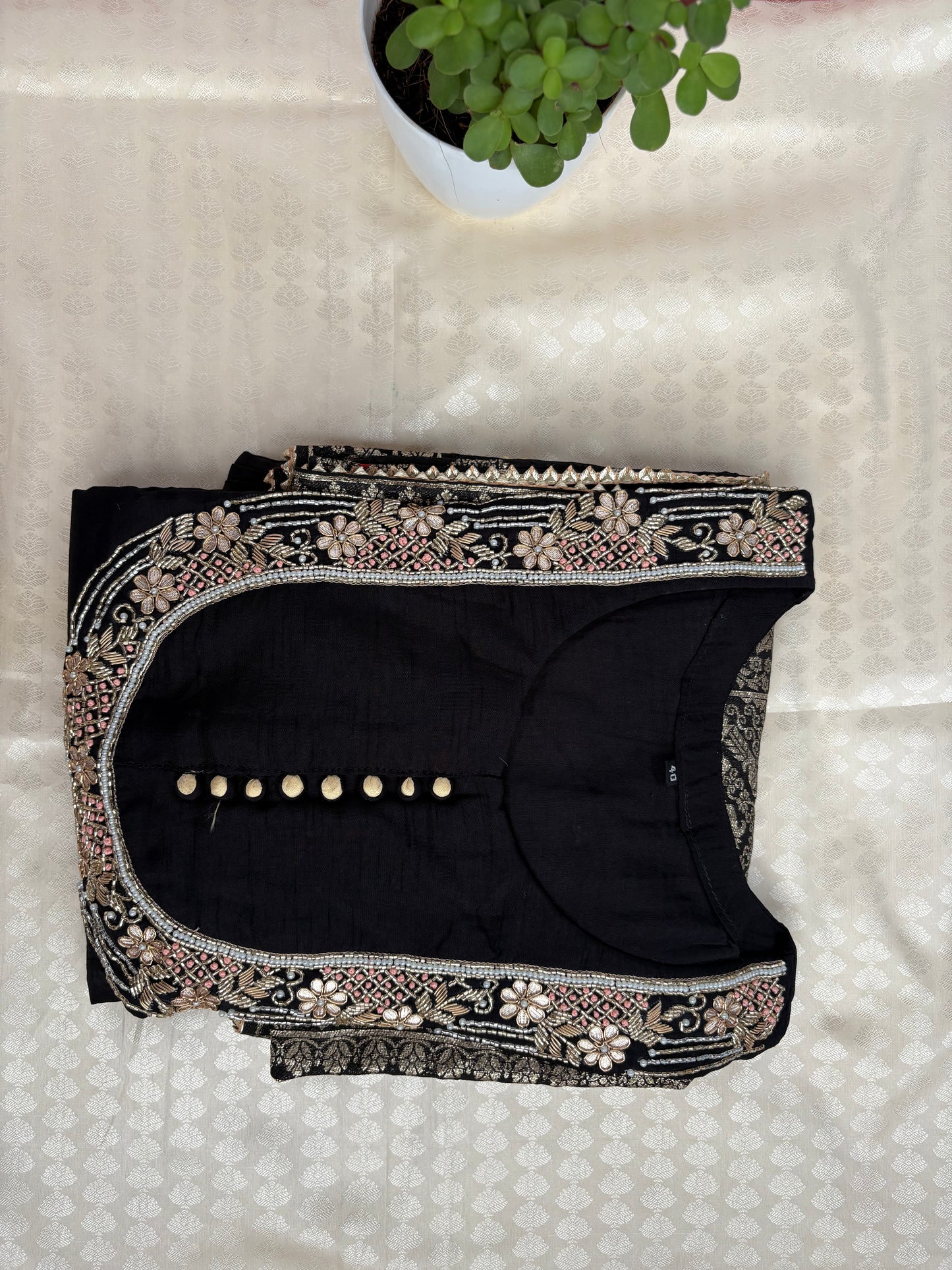 Festive Wear Purple and Black Kurta Set