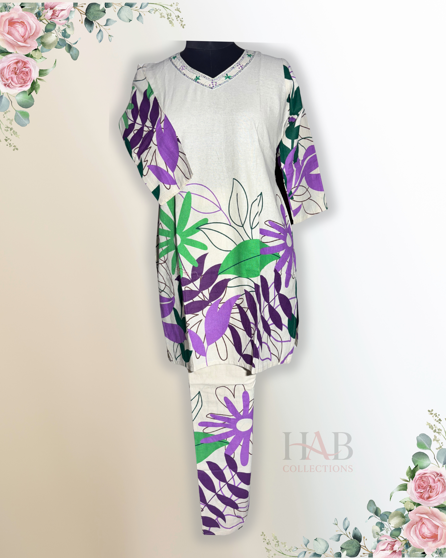 Daily Wear Beige Co-Ord Set - HAB Collections