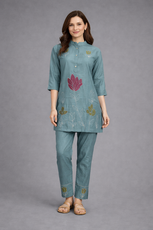 Festive Wear Blue Co ord Set