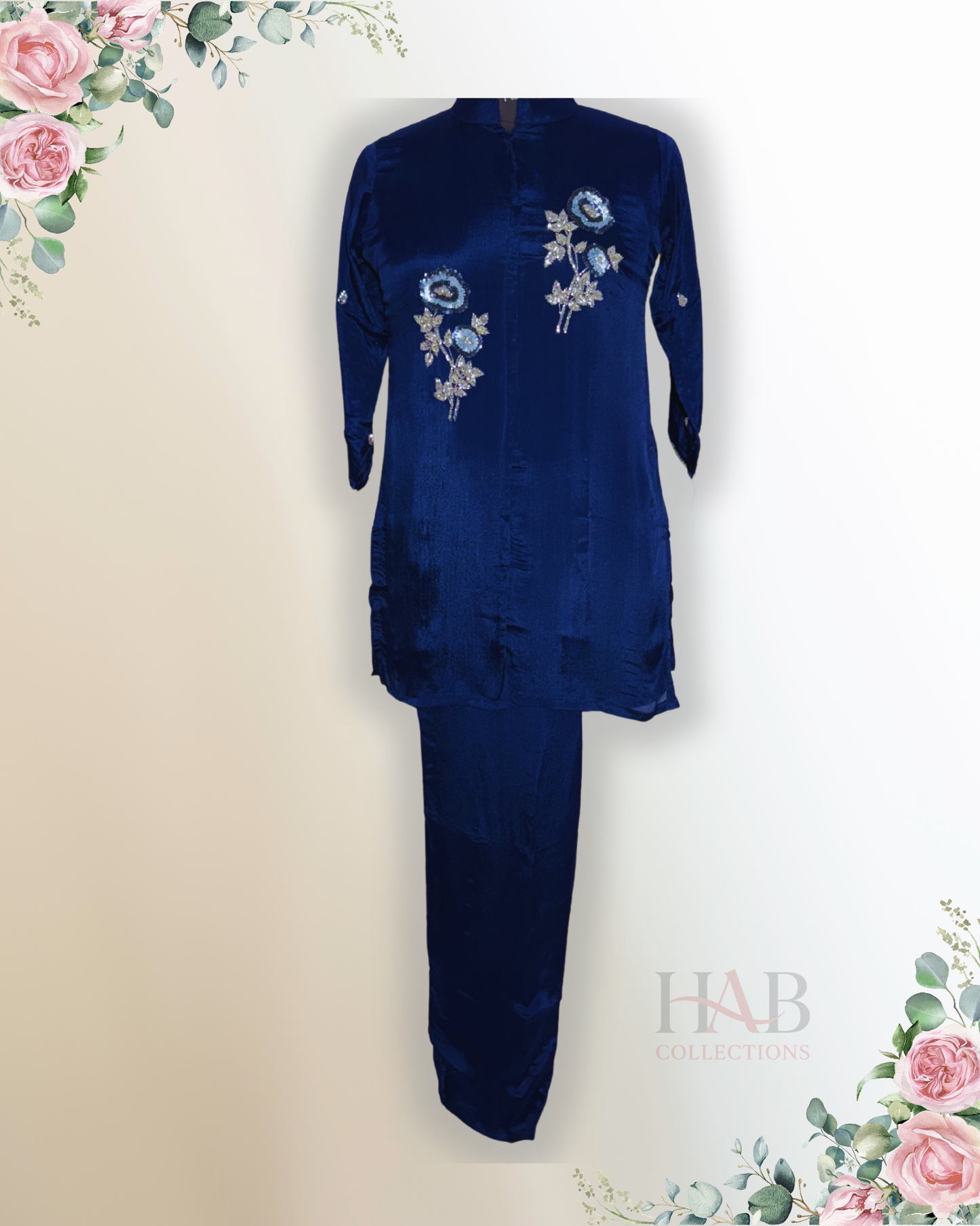 Festive Wear Blue Co-Ord Set - HAB Collections