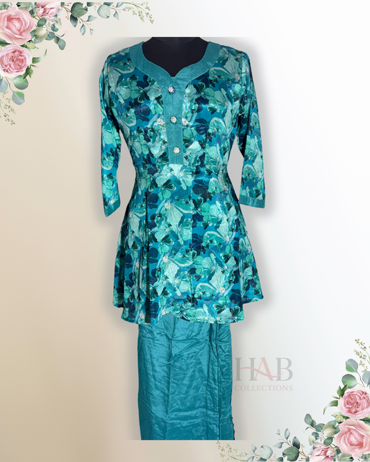 Festive Wear Green Co-Ord Set - HAB Collections