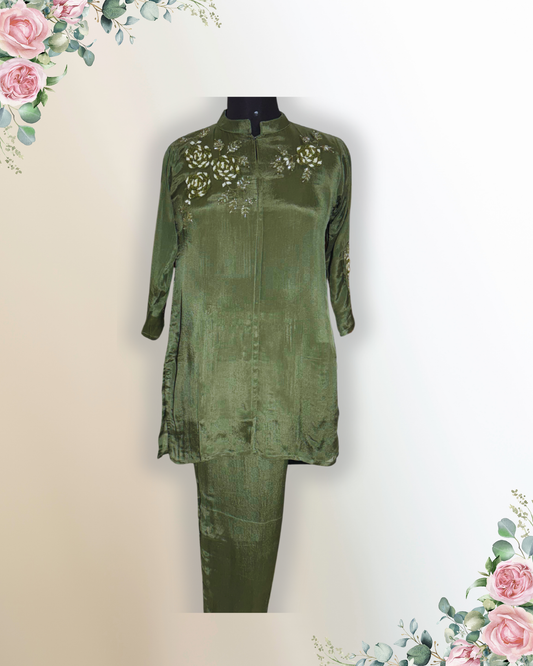 Festive Wear Green Co-Ord Set - HAB Collections