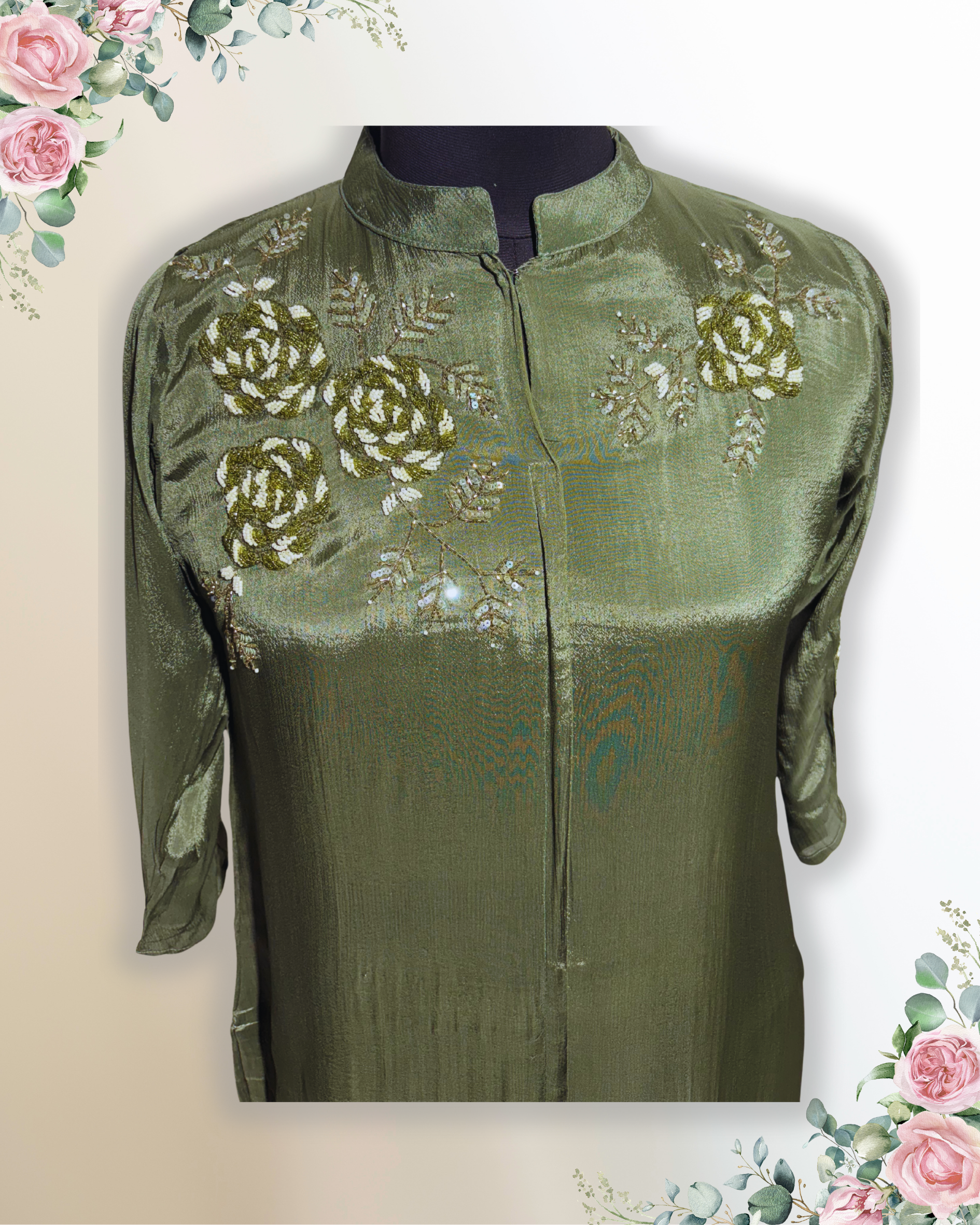 Festive Wear Green Co-Ord Set - HAB Collections