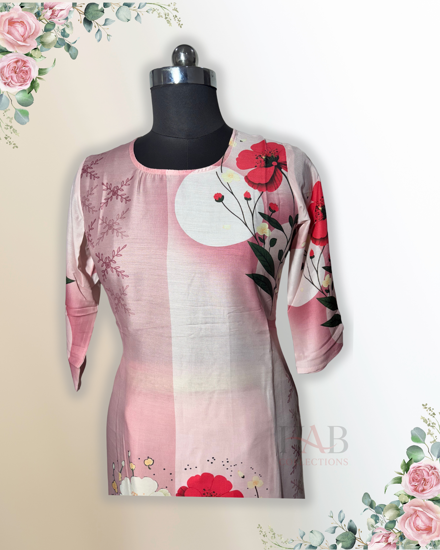 Daily Wear Pink Kurta Set - HAB Collections