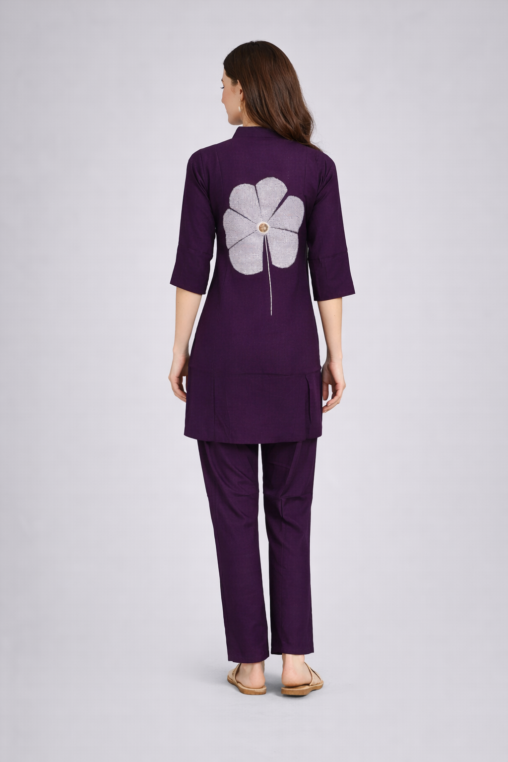 Festive Wear Purple Co ord Set
