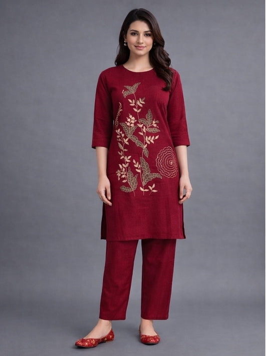 Festive Wear Red Co ord Set