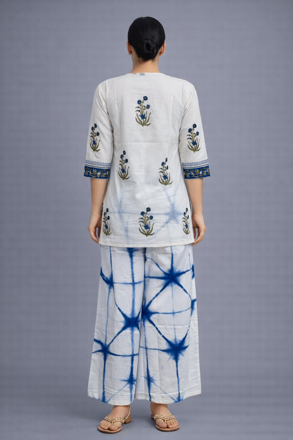 Festive Wear White Co ord Set