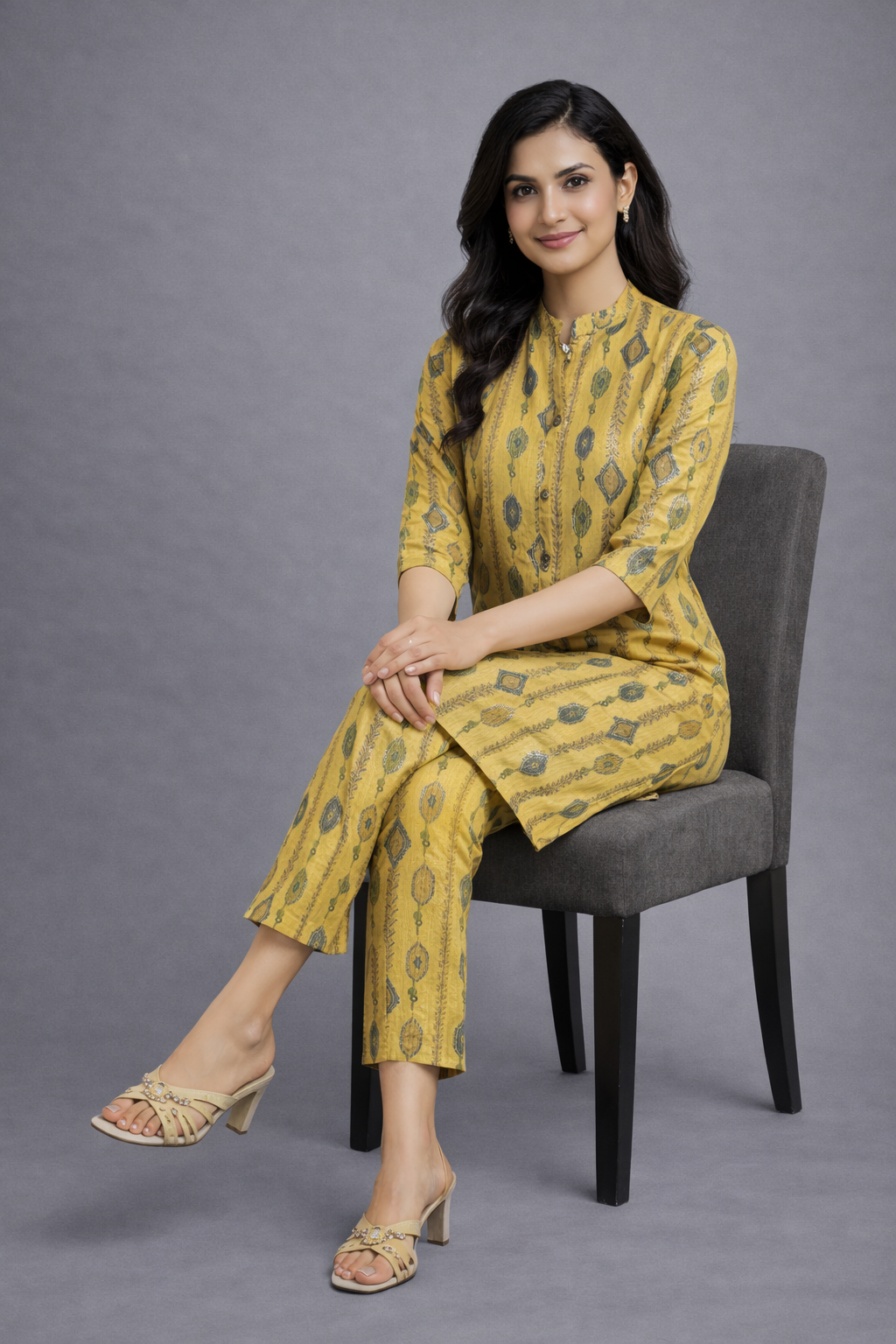 Festive Wear Yellow Co ord Set
